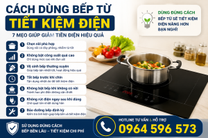 Mẹo dùng bếp từ tiết kiệm điện hiệu quả – Hotline 0964 596 573