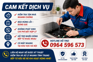 Cam kết dịch vụ sửa bếp từ tại suabeptuhanoi.vn