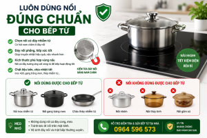 Luôn dùng nồi đúng chuẩn